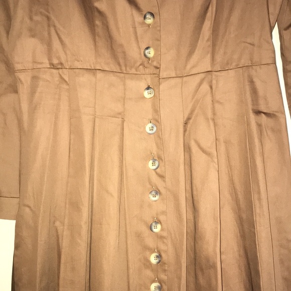 Zara Pleated Button Down Dress - Picture 10 of 14